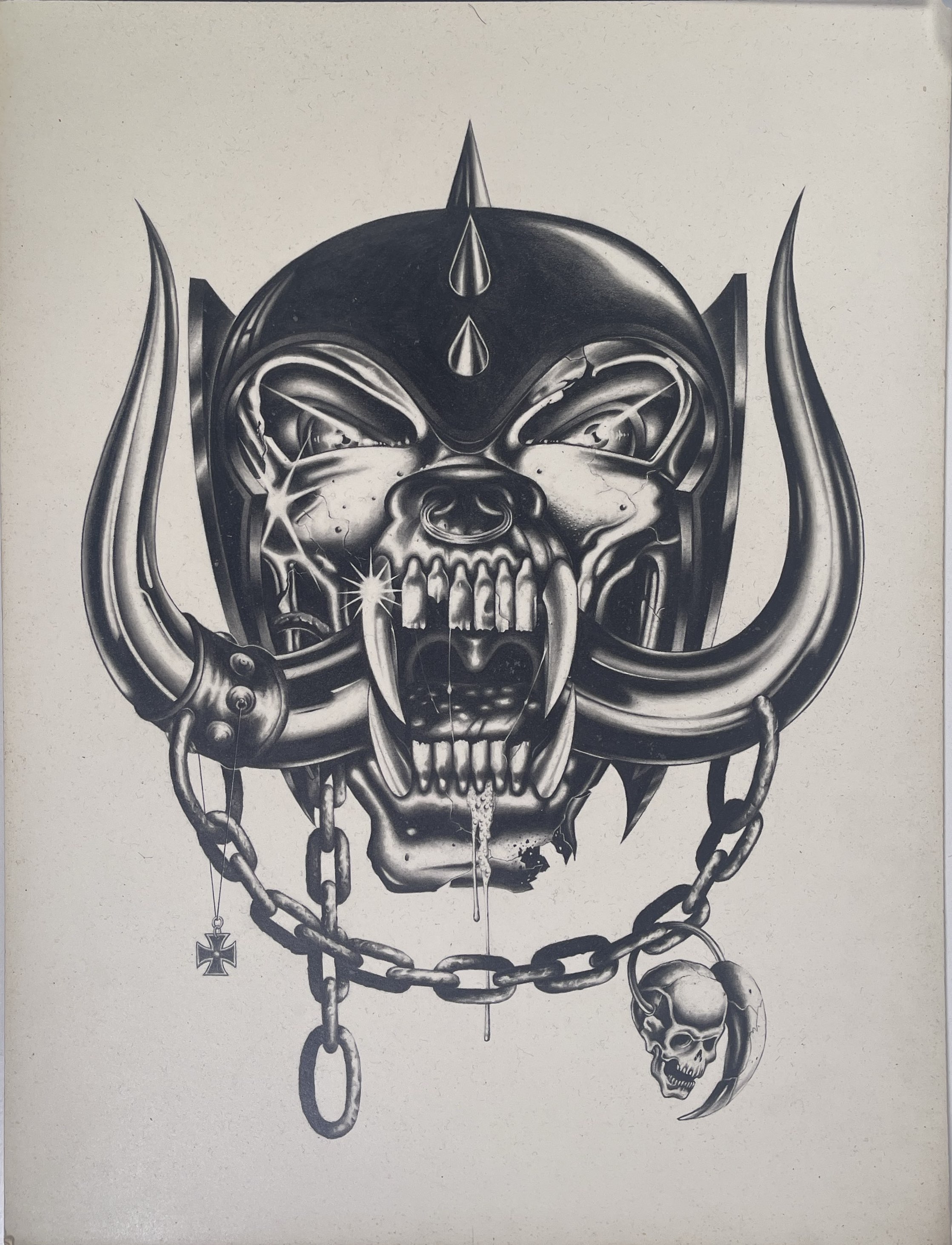 ヴィンテージ　Motörhead アートミラー　Warpig初期Ver.￼ Lot 259 - MOTORHEAD - THE ORIGINAL 'WARPIG' ARTWORK.