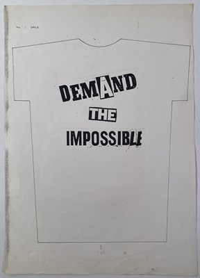 Lot 54 - BOY LONDON - JAMIE REID (1947 - 2023) - JAMIE REID DESIGNS FOR BOY LONDON - ORIGINAL PROOFS FOR T-SHIRT DESIGNS.