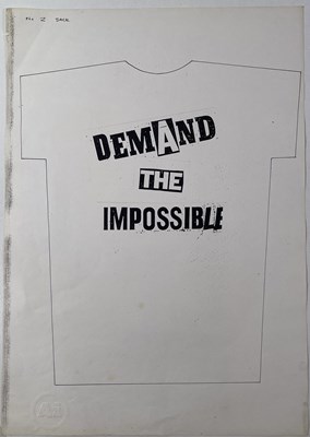 Lot 54 - BOY LONDON - JAMIE REID (1947 - 2023) - JAMIE REID DESIGNS FOR BOY LONDON - ORIGINAL PROOFS FOR T-SHIRT DESIGNS.