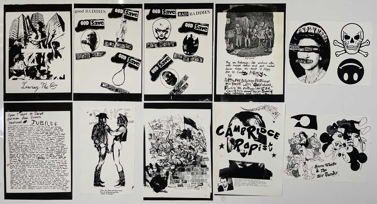 Lot 57 - BOY LONDON / SEDITIONARIES / JAMIE REID - PRINTS OF CLASSIC PUNK ERA DESIGNS / MOTIFS.