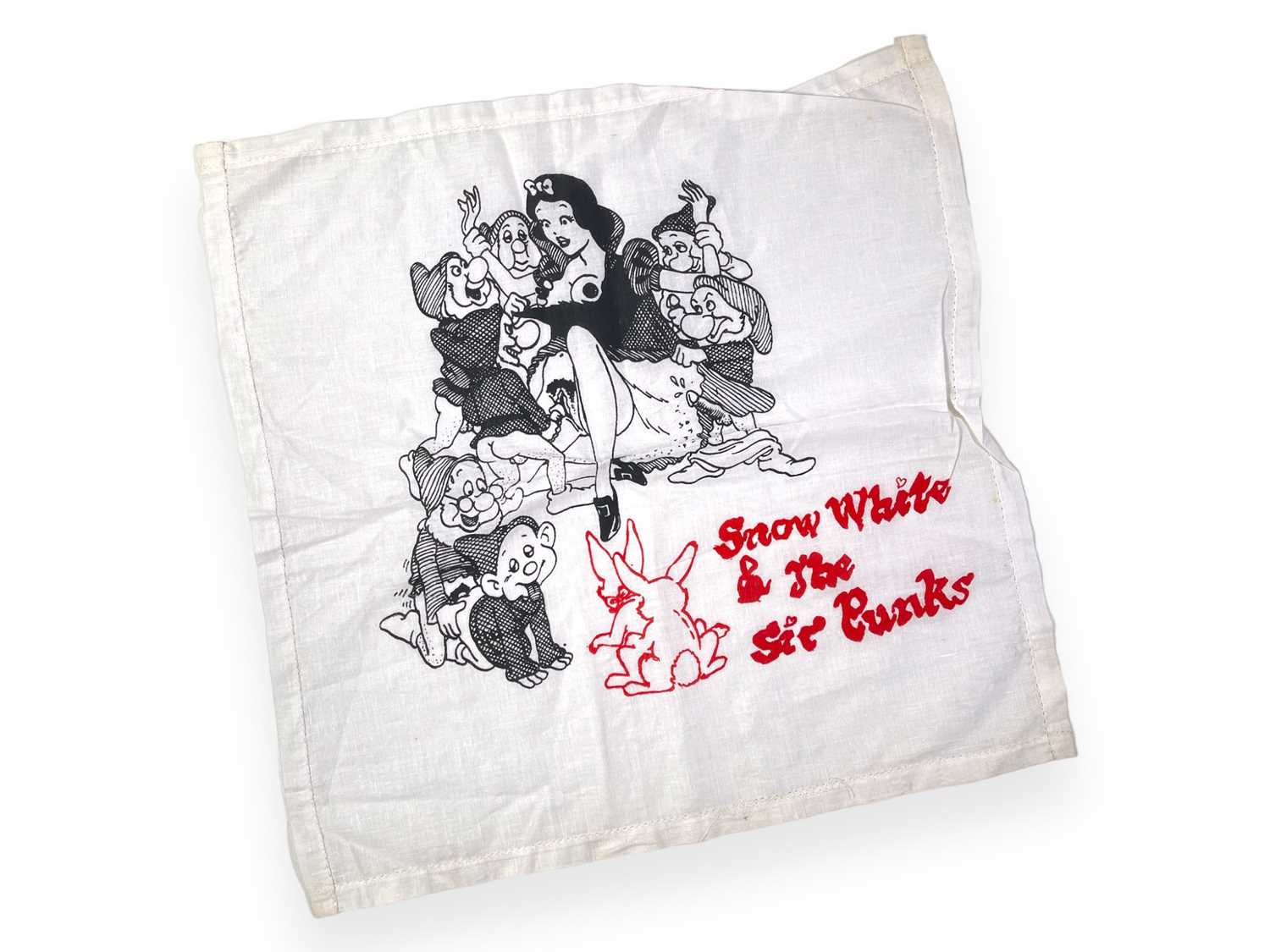 Lot 59 - BOY LONDON - SEDITIONARIES DESIGN - 'SNOW WHITE' PRINTED HANDKERCHIEF.
