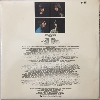 Lot 16 - THE KINKS - ARTHUR OR THE DECLINE AND FALL OF THE BRITISH EMPIRE LP (OG UK MONO - NPL 18317)