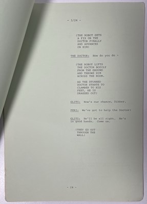 Lot 203 - DOCTOR WHO INTEREST - MYSTERIOUS PLANET CAMERA SCRIPT - 1986.