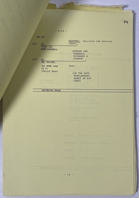 Lot 203 - DOCTOR WHO INTEREST - MYSTERIOUS PLANET CAMERA SCRIPT - 1986.