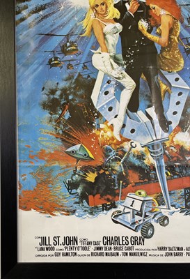 Lot 145 - JAMES BOND - DIAMONDS ARE FOREVER (1971) - ORIGINAL SPANISH FILM POSTER.