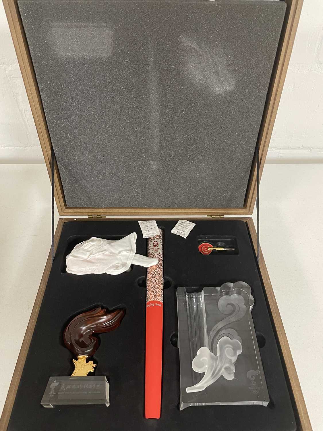 Lot 13 - BBC COLLECTION  - SPORTING INTEREST - ORIGINAL 2008 BEIJING OLYMPICS REPLICA TORCH BOX.