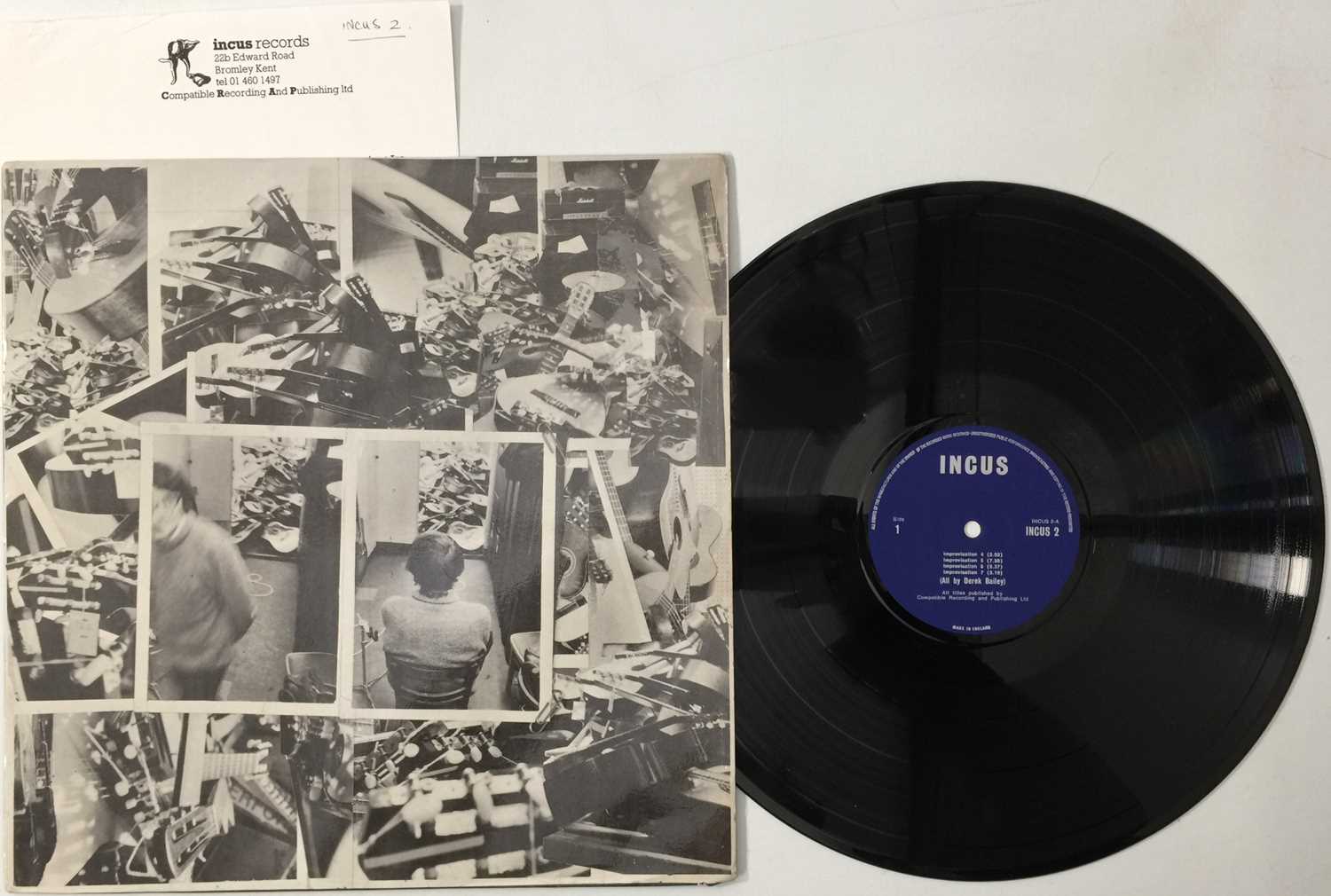 Lot 54 - DEREK BAILEY - SOLO GUITAR LP (BRITISH JAZZ - INCUS 2)