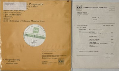 Lot 677 - NEW WAVE - BBC TRANSCRIPTION DISCS - LP PACK