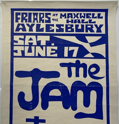 Lot 428 - THE JAM - A RARE CONCERT POSTER FOR THE FRIARS CLUB,  1978.