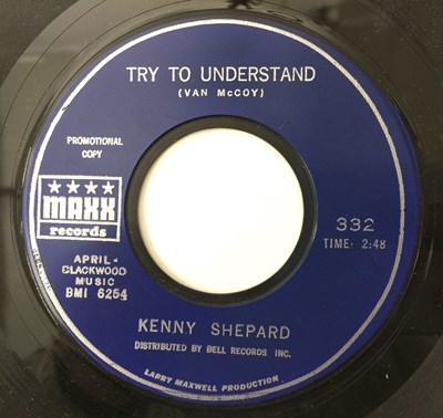 Lot 36 - KENNY SHEPARD - WHAT DIFFERENCE DOES IT MAKE/ TRY TO UNDERSTAND 7" (US STYRENE PROMO - MAXX RECORDS - 332)