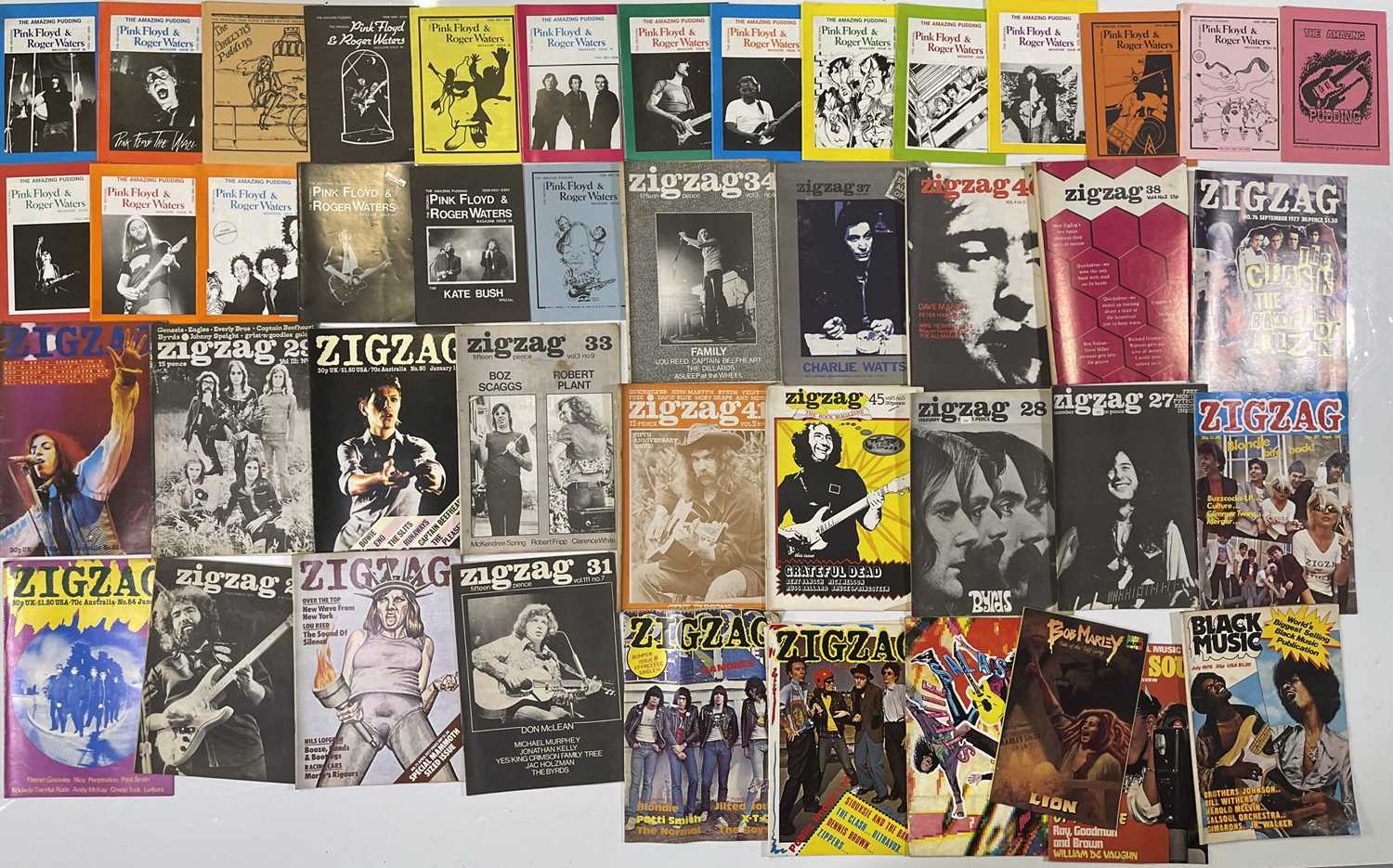 Lot 87 - MUSIC MAGAZINES AND ZINES INC PINK FLOYD AMAZING PUDDING.