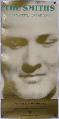 Lot 538 - THE SMITHS - ORIGINAL STRANGEWAYS PROMO POSTER AND GREEN TEXT SLEEVE.