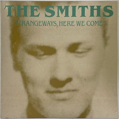 Lot 538 - THE SMITHS - ORIGINAL STRANGEWAYS PROMO POSTER AND GREEN TEXT SLEEVE.