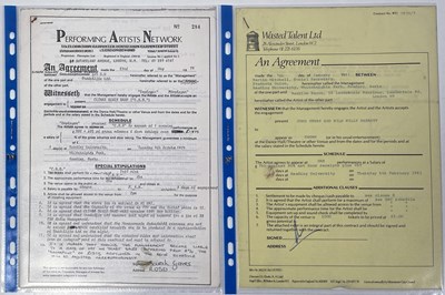 Lot 62 - 1970/80S CONTRACTS/BOOKING AGREEMENT ARCHIVE - CLASSIC ROCK AND PROG ARTISTS.
