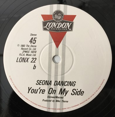 Lot 1006 - SEONA DANCING - MORE TO LOSE 12" (RARE UK SYNTH-POP - RICKY GERVAIS - LONX 22)