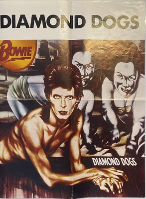 Lot 5 - DAVID BOWIE - ORIGINAL AND RARE MAINMAN DIAMOND DOGS PROMOTIONAL POSTER.