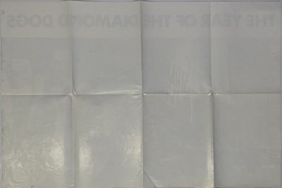 Lot 5 - DAVID BOWIE - ORIGINAL AND RARE MAINMAN DIAMOND DOGS PROMOTIONAL POSTER.