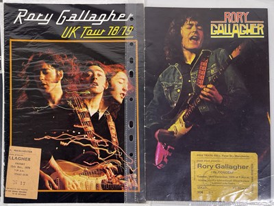 Lot 78 - RORY GALLAGHER - SIGNED LETTER AND ORIGINAL READING ROCK '76 NEWSPAPER.