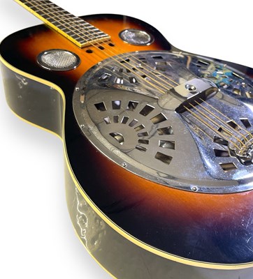 Lot 91 - JOHN'S GUITARS - A REGAL RESONATOR ACOUSTIC GUITAR.