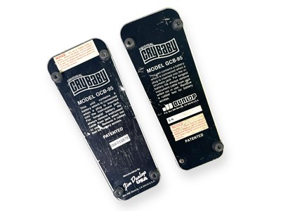 Lot 66 - JOHN'S EQUIPMENT - PAIR OF DUNLOP CRY BABY PEDALS.