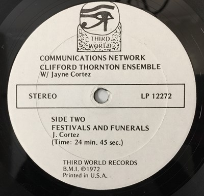 Lot 122 - CLIFFORD THORNTON QUARTET - COMMUNICATIONS NETWORK LP (US ORIGINAL - THIRD WORLD - LP 12272)