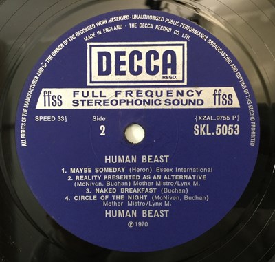 Lot 131 - THE HUMAN BEAST - VOLUME ONE LP (UK STEREO ORIGINAL - DECCA - SKL 5053)