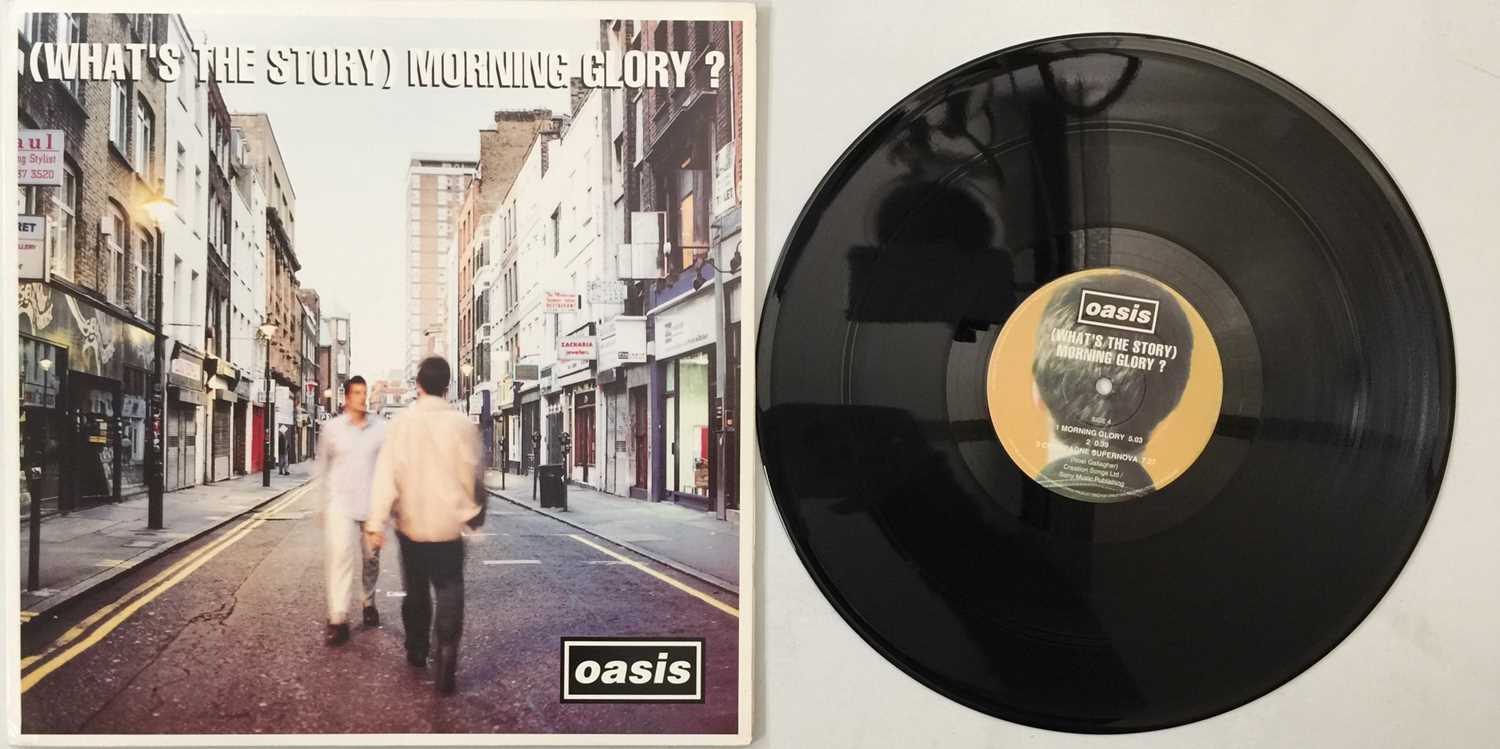 Lot 141 - OASIS - (WHAT'S THE STORY) MORNING GLORY? LP (ORIGINAL UK COPY - CREATION CRE LP 189)
