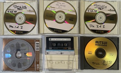 Lot 66 - STING / THE POLICE - COLLECTION OF CD RARITIES INC CDR REFERENCE COPIES / STING 1983 INTERVIEW TAPE.