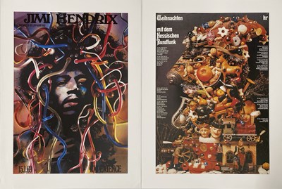 Lot 265 - GUNTHER KIESER - 1992 PORTFOLIO OF POSTER PRINTS.