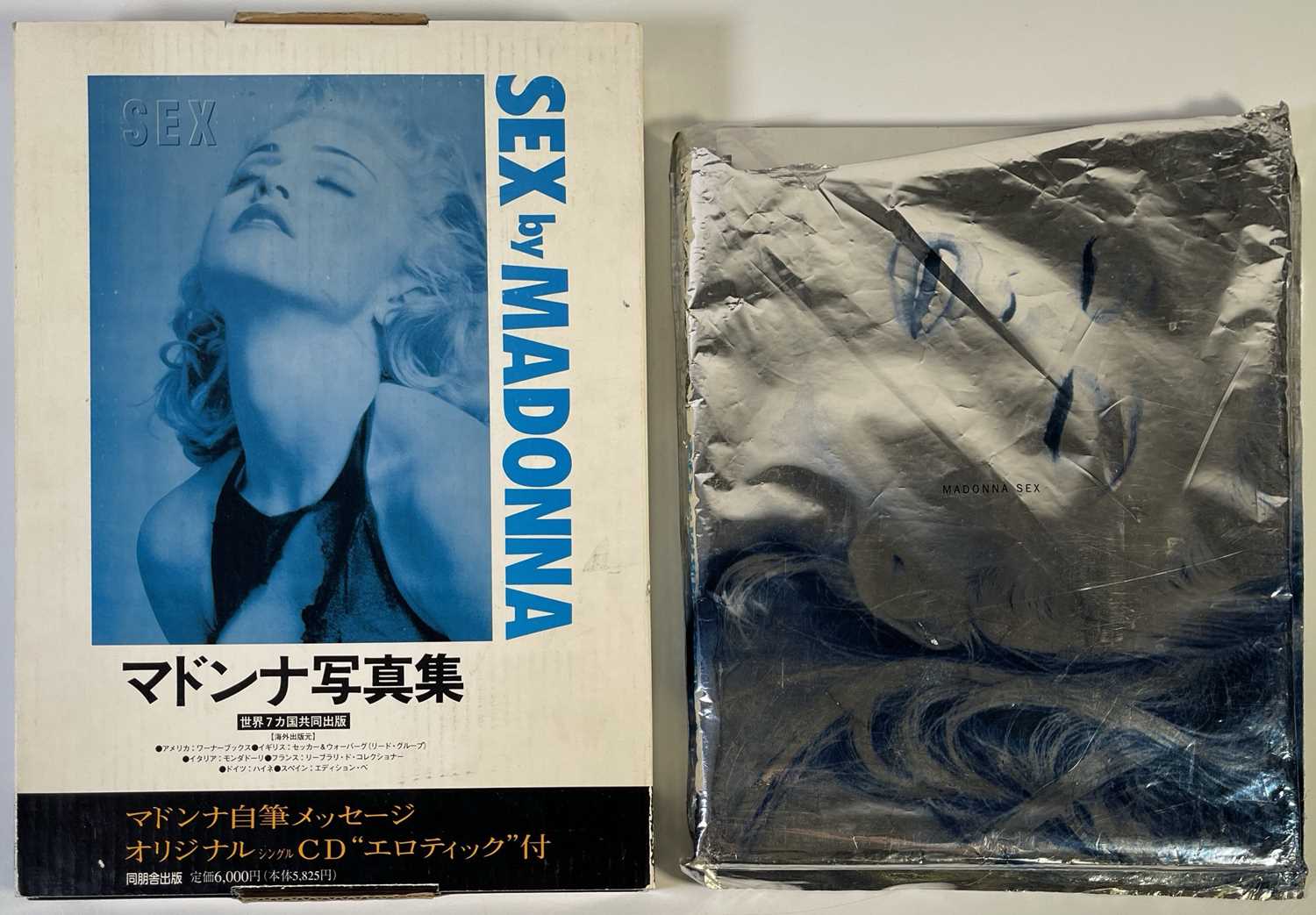 MADONNA 写真集 / 『SEX』 (オリジナルCD付き) Sex by Madonna Photo Book 1992 With Box and CD Used From Japan In