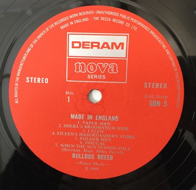 Lot 10 - BULLDOG BREED - MADE IN ENGLAND LP (UK STEREO ORIGINAL - DERAM NOVA - SDN 5)