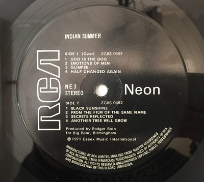 Lot 20 - INDIAN SUMMER - INDIAN SUMMER LP (UK ORIGINAL - RCA NEON - NE 3)
