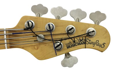 Lot 147 - ERNIE BALL 5 STRING BASS GUITAR Serial No: 50070