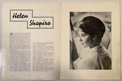 Lot 279 - THE BEATLES - ORIGINAL 1963 HELEN SHAPIRO TOUR PROGRAMME.