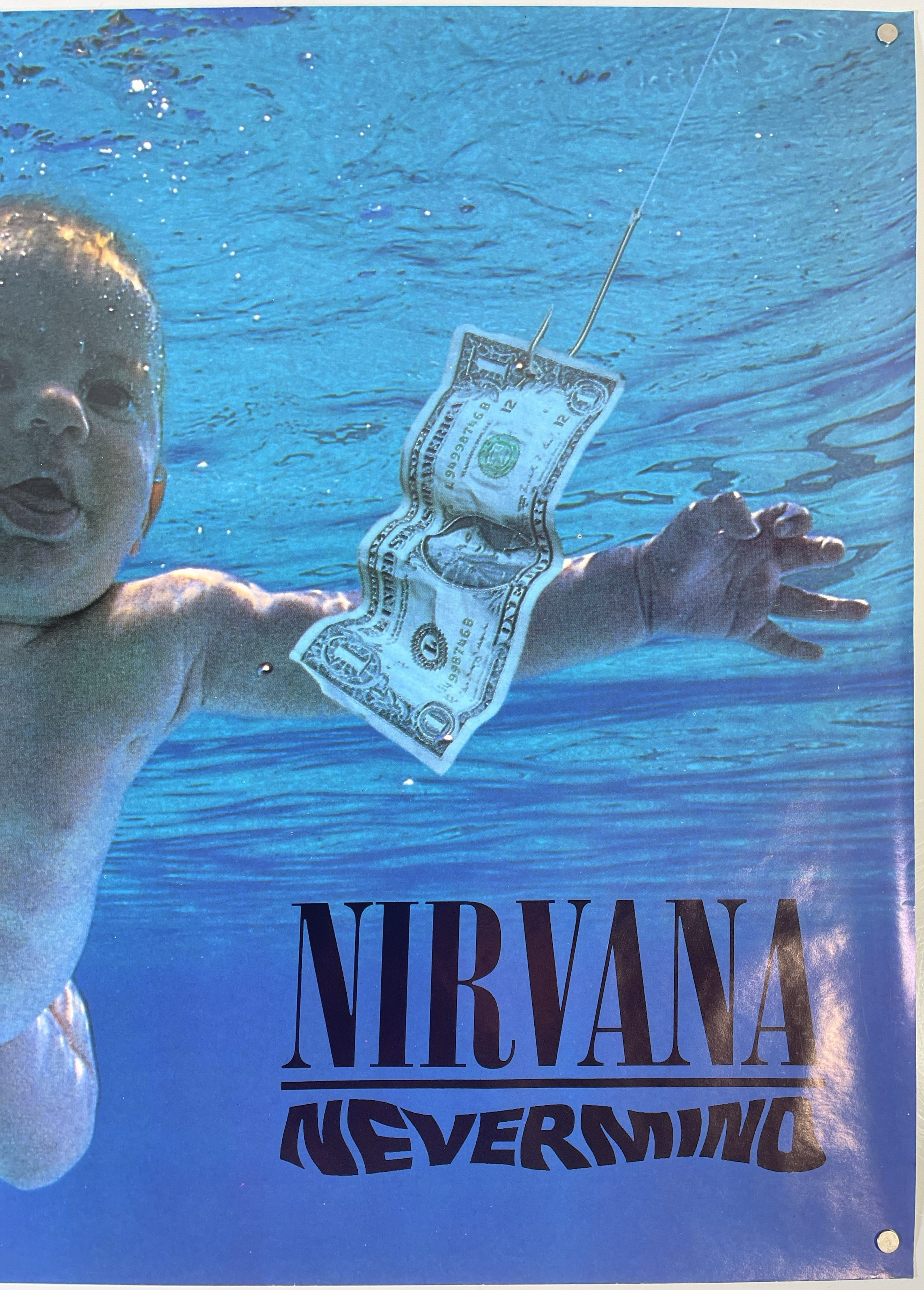 Lot 47 - NIRVANA - ORIGINAL 1990 NEVERMIND COVER