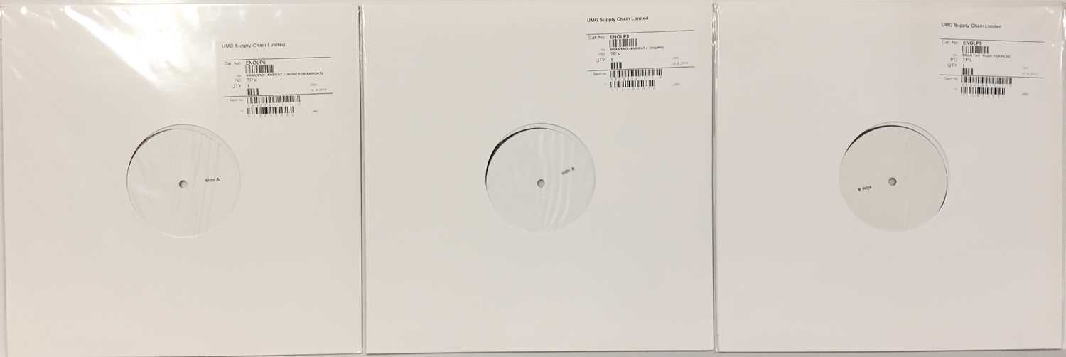 Lot 2 - BRIAN ENO - 2018 WHITE LABEL TEST PRESSING LPs