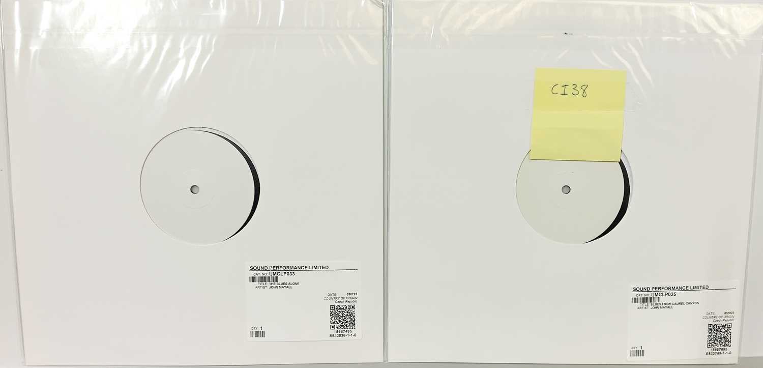 Lot 37 - JOHN MAYALL - 2023 WHITE LABEL TEST PRESSING LPs