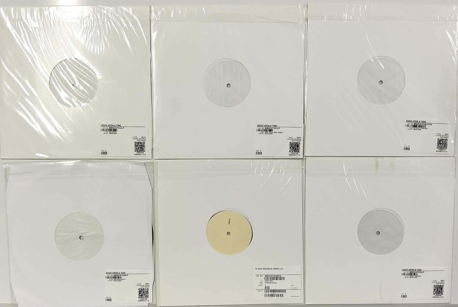 Lot 97 - URIAH HEEP - CONTEMPORARY WHITE LABEL TEST PRESSING LPs