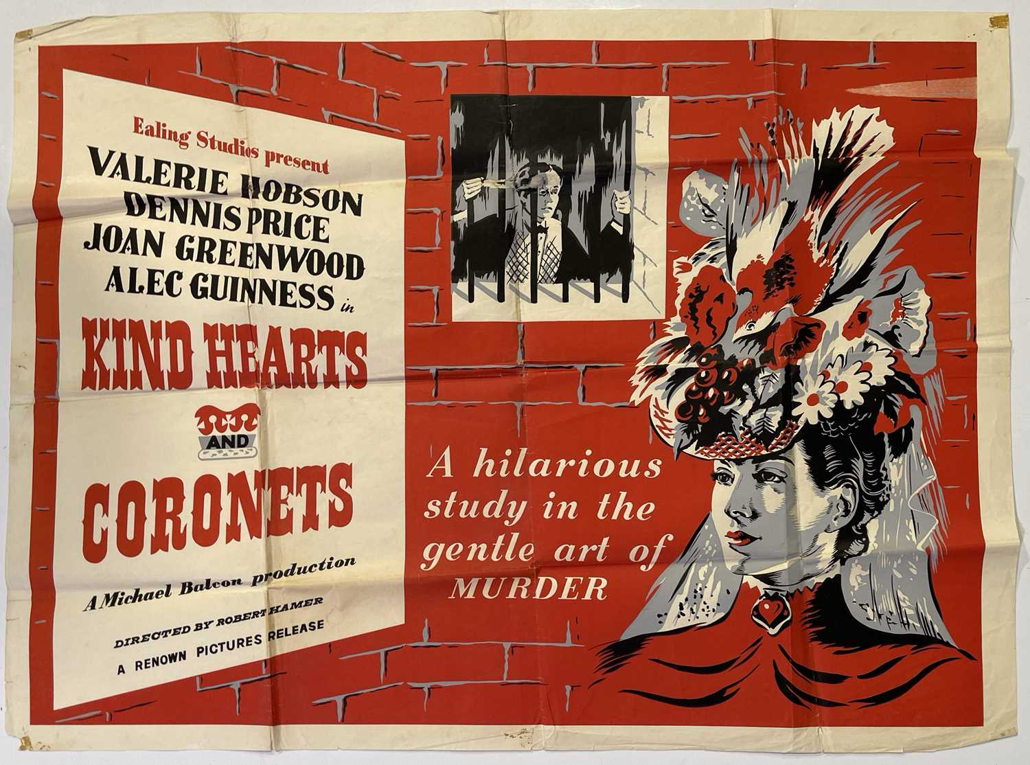 Lot 189 - EALING STUDIOS - WILD HEARTS AND CORONETS (1949) - RARELY SEEN UK QUAD POSTER.