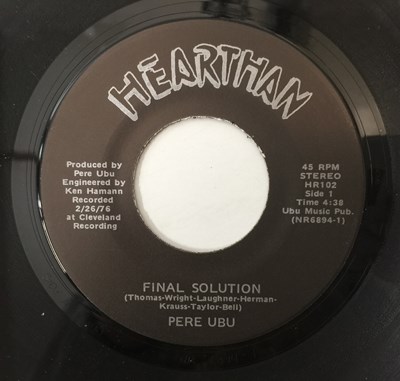 Lot 211 - PERE UBU - FINAL SOLUTION 7" (US ORIGINAL W/ PICTURE SLEEVE - HR102)