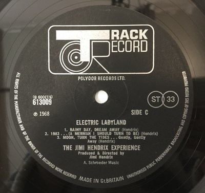 Lot 142 - JIMI HENDRIX - ELECTRIC LADYLAND LP (UK TRACK - WHITE TEXT - TRACK 613 008)