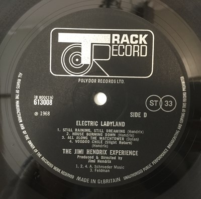 Lot 142 - JIMI HENDRIX - ELECTRIC LADYLAND LP (UK TRACK - WHITE TEXT - TRACK 613 008)