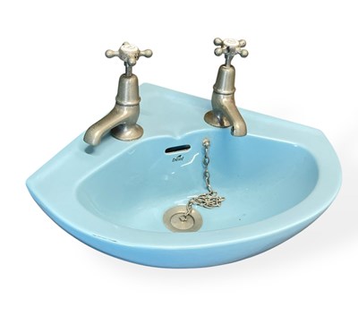 Lot 517 - OASIS INTEREST - SUPERNOVA HEIGHTS SKY BLUE TOILETS AND SINK.
