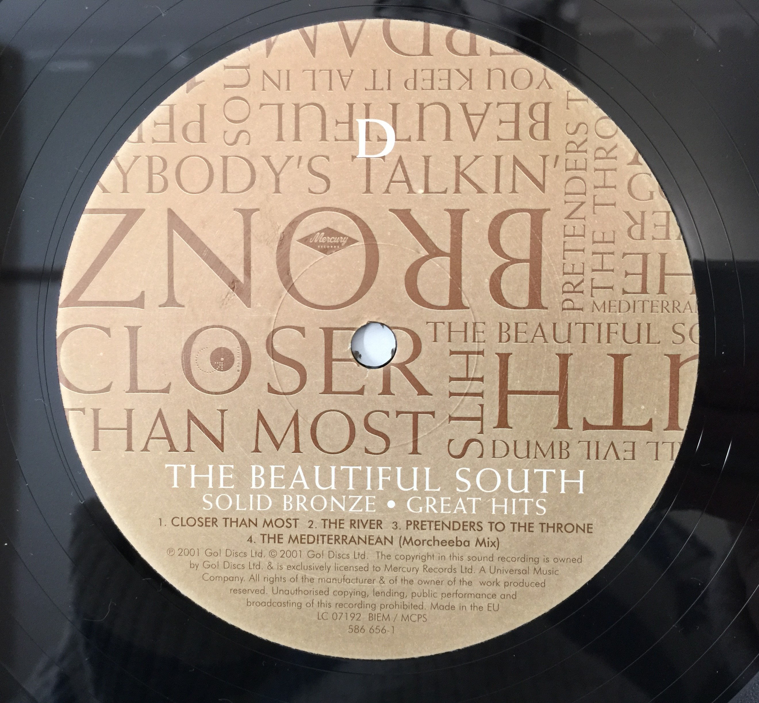 Lot 1039 - THE BEAUTIFUL SOUTH - SOLID BRONZE: GREAT
