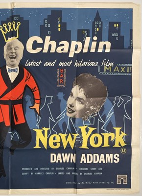 Lot 97 - CHARLIE CHAPLIN - A KING IN NEW YORK (1957) - UK QUAD POSTER.