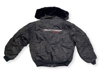Lot 83 - JAMES BOND - CAST AND CREW JACKET FROM 'WORLD IS NOT ENOUGH' (1999) / SPECTRE PRODUCTION DOCUMENT.