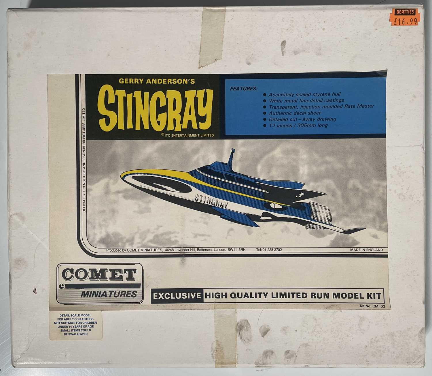 Lot 145 - GERRY ANDERSON'S STINGRAY - ORIGINAL COMET MINIATURES MODEL KIT.