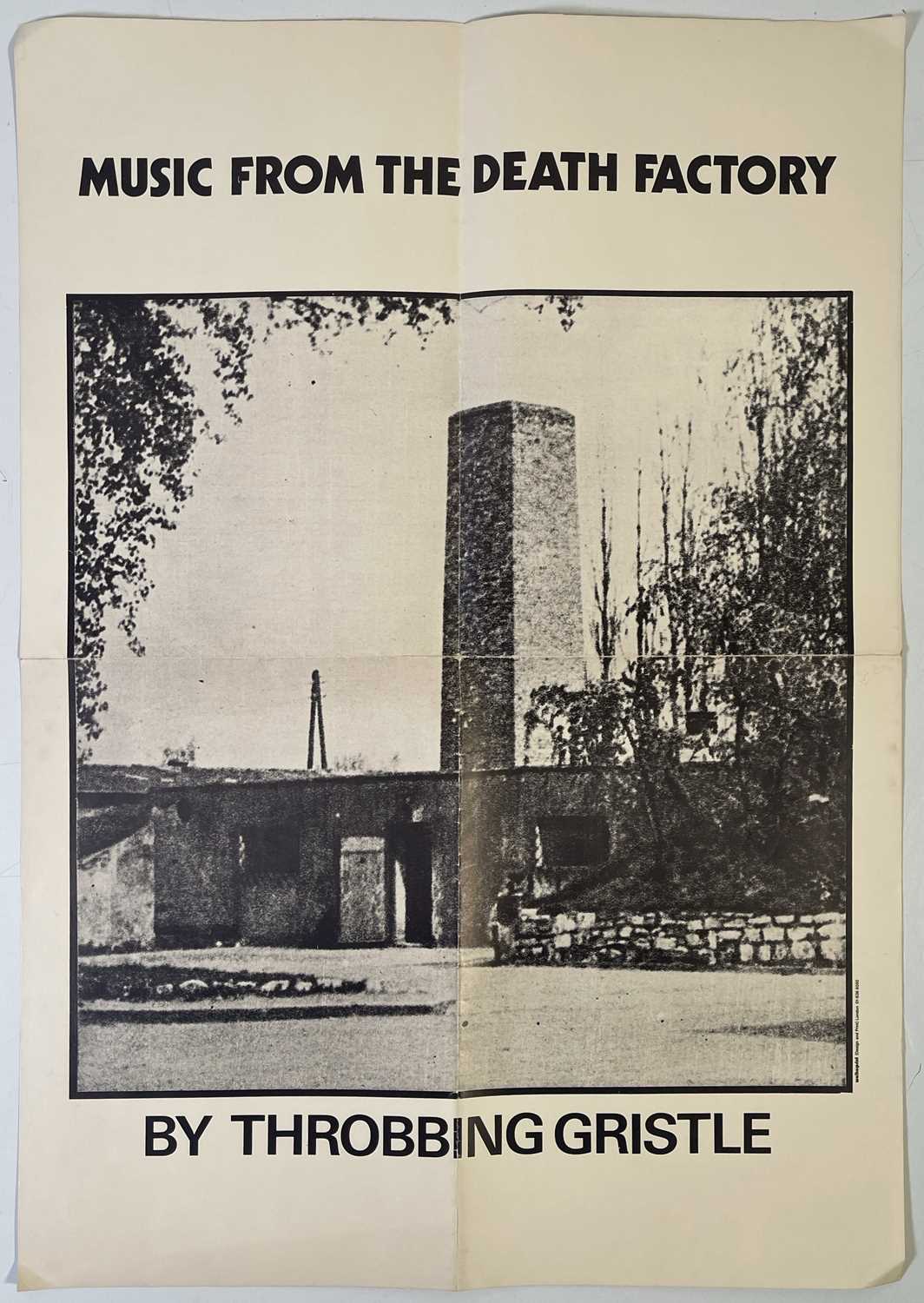 Lot 475 - THROBBING GRISTLE - ORIGINAL MUSIC FROM THE DEATH FACTORY POSTER.