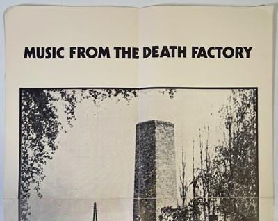 Lot 475 - THROBBING GRISTLE - ORIGINAL MUSIC FROM THE DEATH FACTORY POSTER.