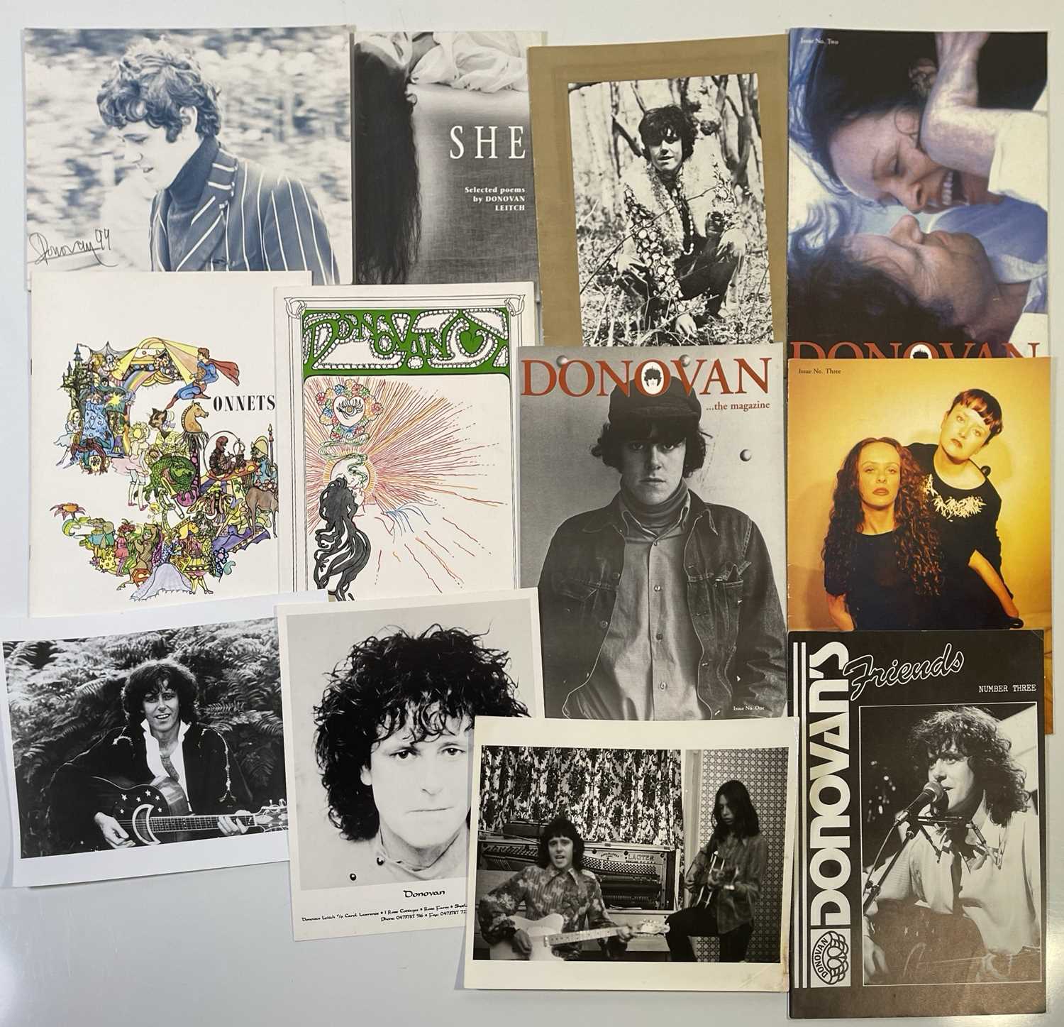Lot 101 - DONOVAN - PROGRAMMES AND EPHEMERA